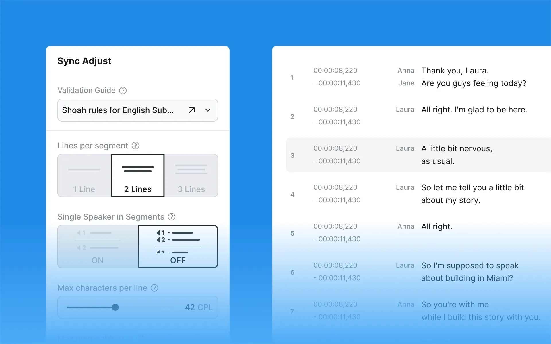 Instant Multi-Language Transcription