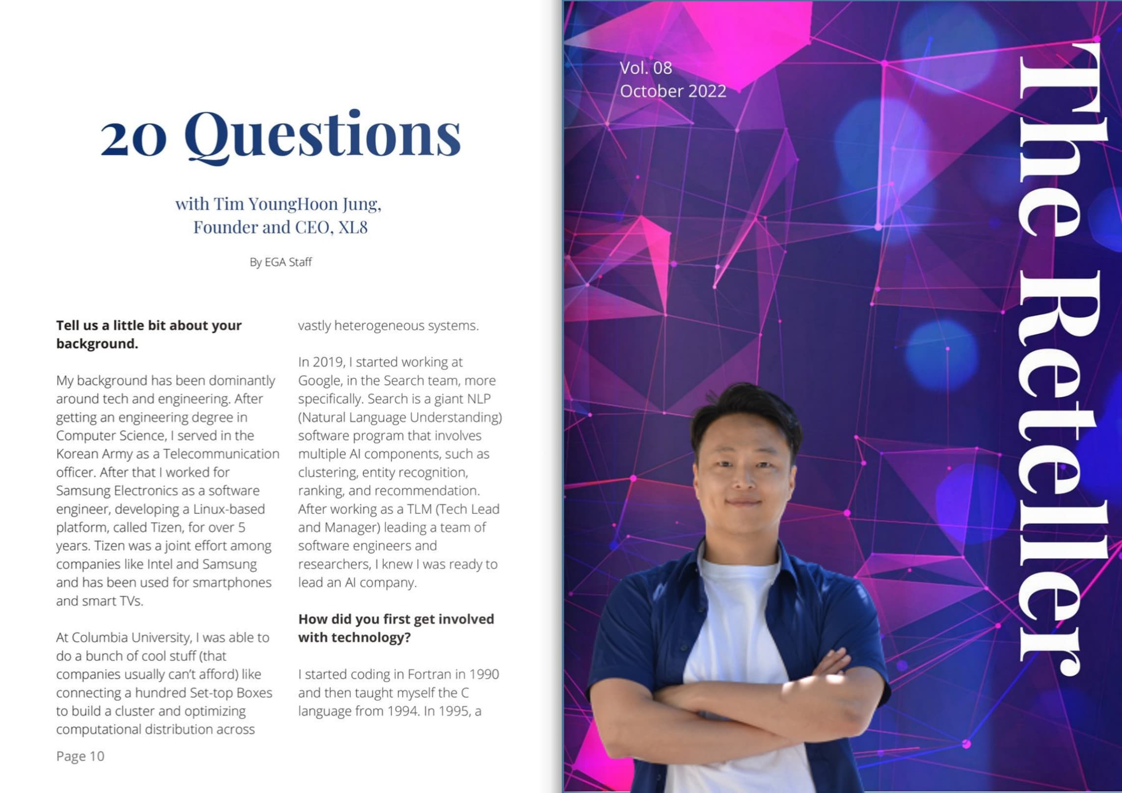 XL8’s CEO was interviewed by EGA and featured in the newest edition of “The Reteller”